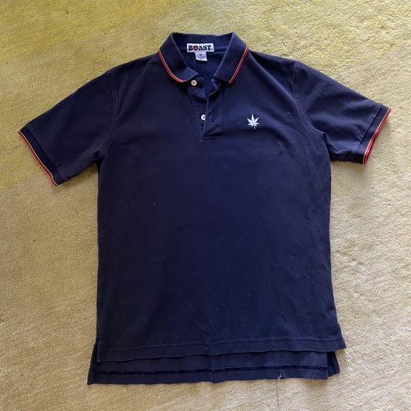 BOAST polo shirt navy size M - Picture 1 of 2